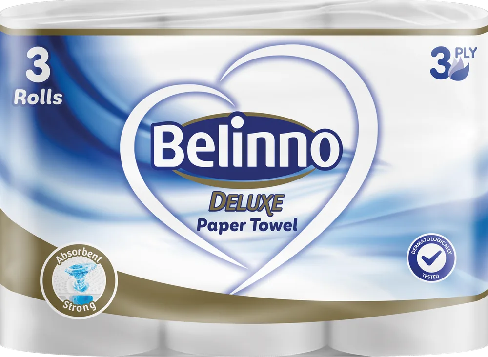Belinno Deluxe Рушники 3 рулони