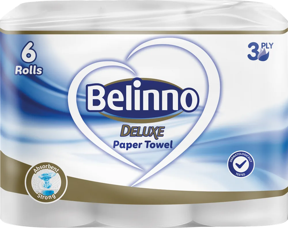 Belinno Deluxe Рушники 6 рулонів