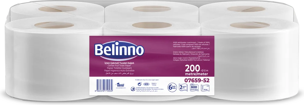 Belinno Center Pull Туалетний папір 6 рулонів
