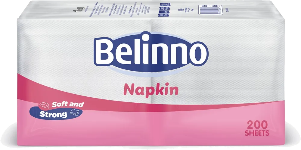 Belinno Серветки Soft & Strong, 200 аркушів